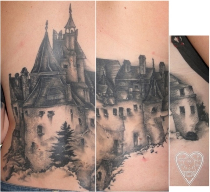 55 Castle Tattoo Art Designs - nenuno creative
